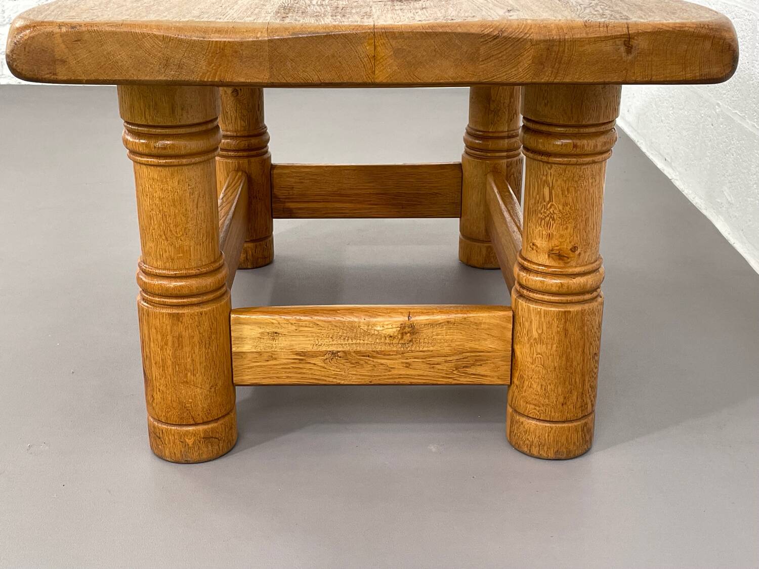 Vintage solid oak coffee table