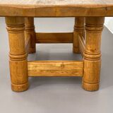 Vintage solid oak coffee table