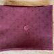 Damassed tablecloth & its 10 plum-tinted napkins "la C" - linen