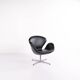 Armchair - The Swan - Model 3320 - Brown leather - Arne Jacobsen - Fritz Hansen - 2007