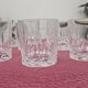 5 anciens verres à whisky en cristal taillé – belle qualité