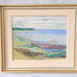 Anders A. Jonsson, Swedish Modern Landscape , 1950s, Oil on Panel, Framed