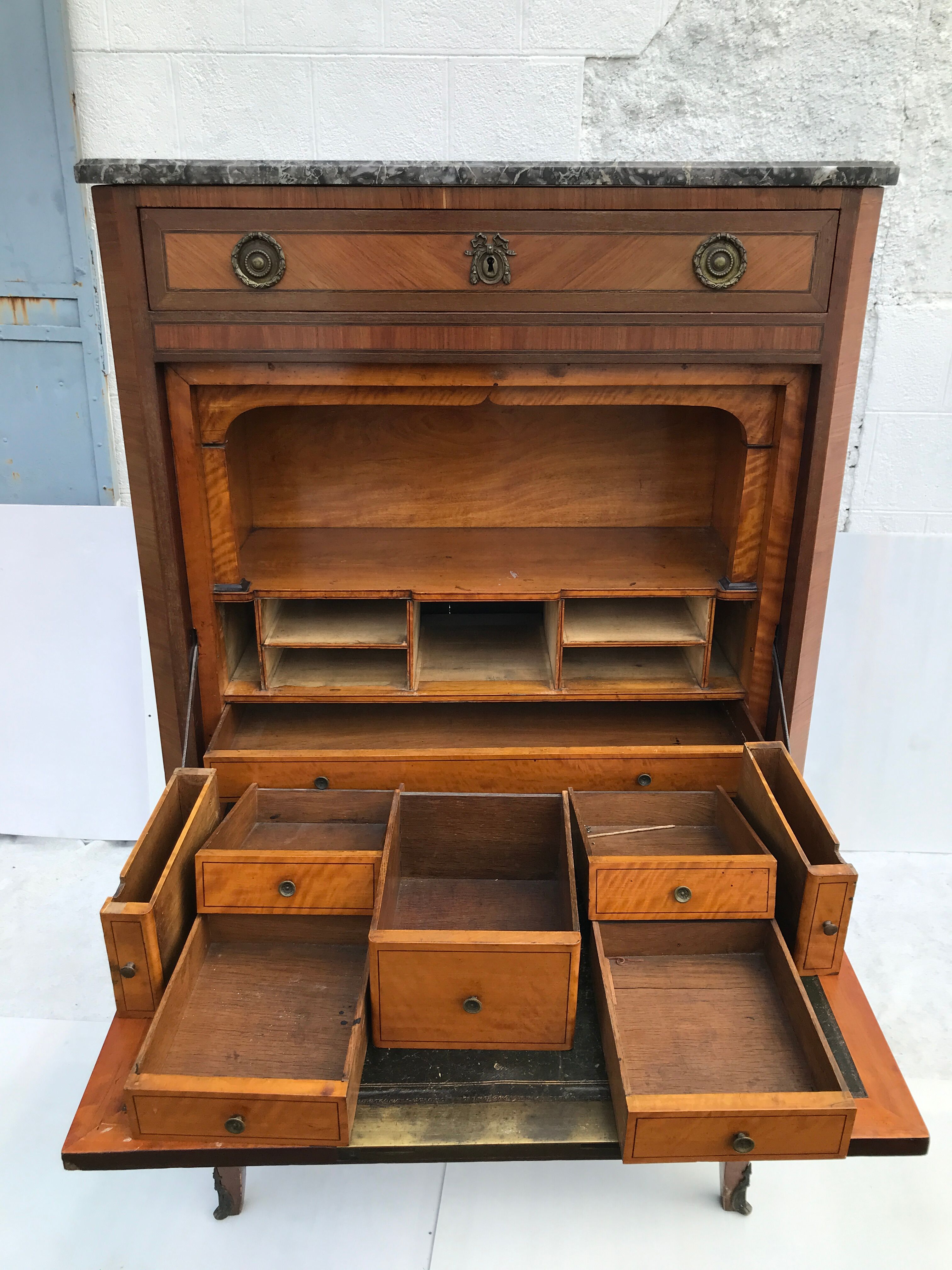 Secretary xviii stamped in louis xvi transition style