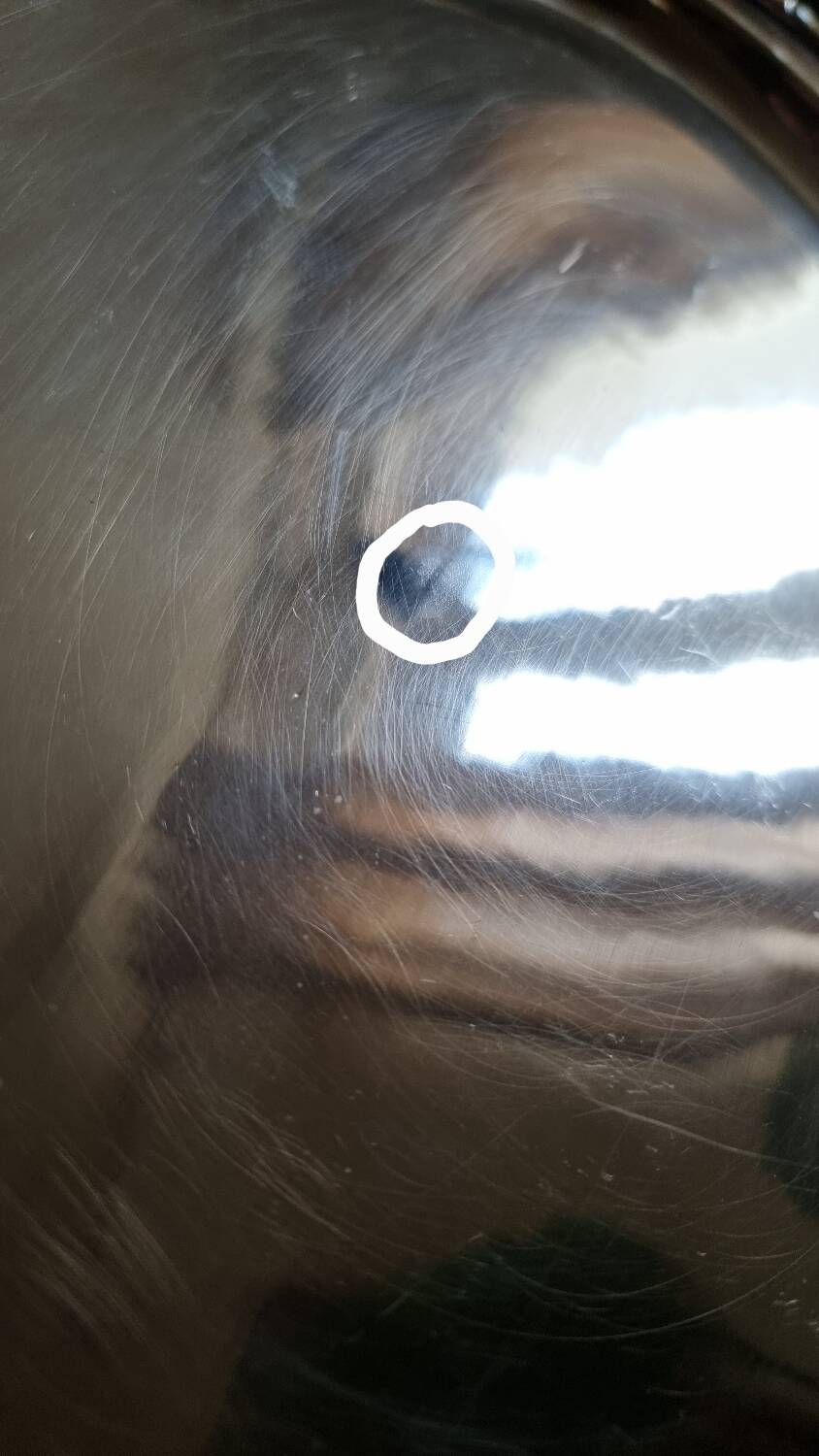 Vintage gold metal tray