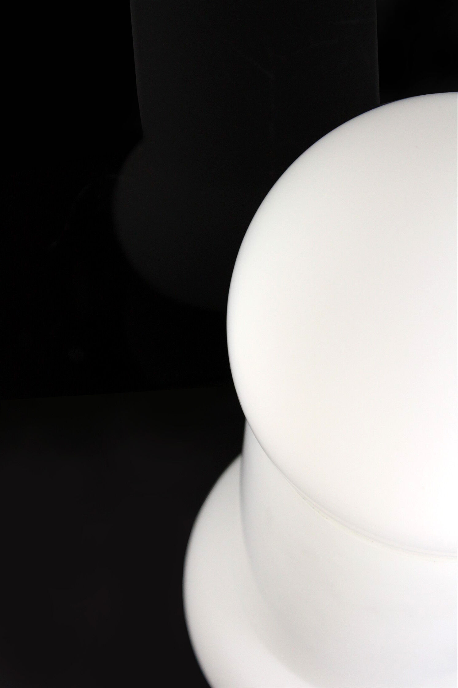 Mid-century glass table lamp from osvětlovací sklo valašské meziříčí, 1970s