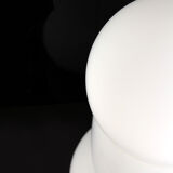 Mid-century glass table lamp from osvětlovací sklo valašské meziříčí, 1970s