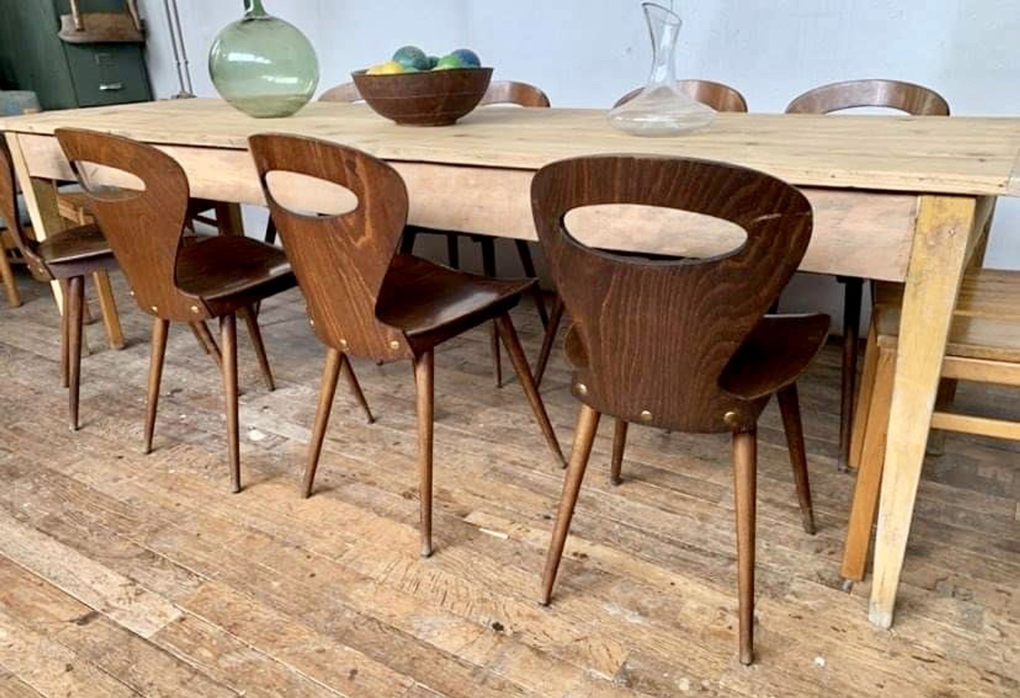 Farm table bistro bar light wood foot fuseau