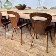 Farm table bistro bar light wood foot fuseau