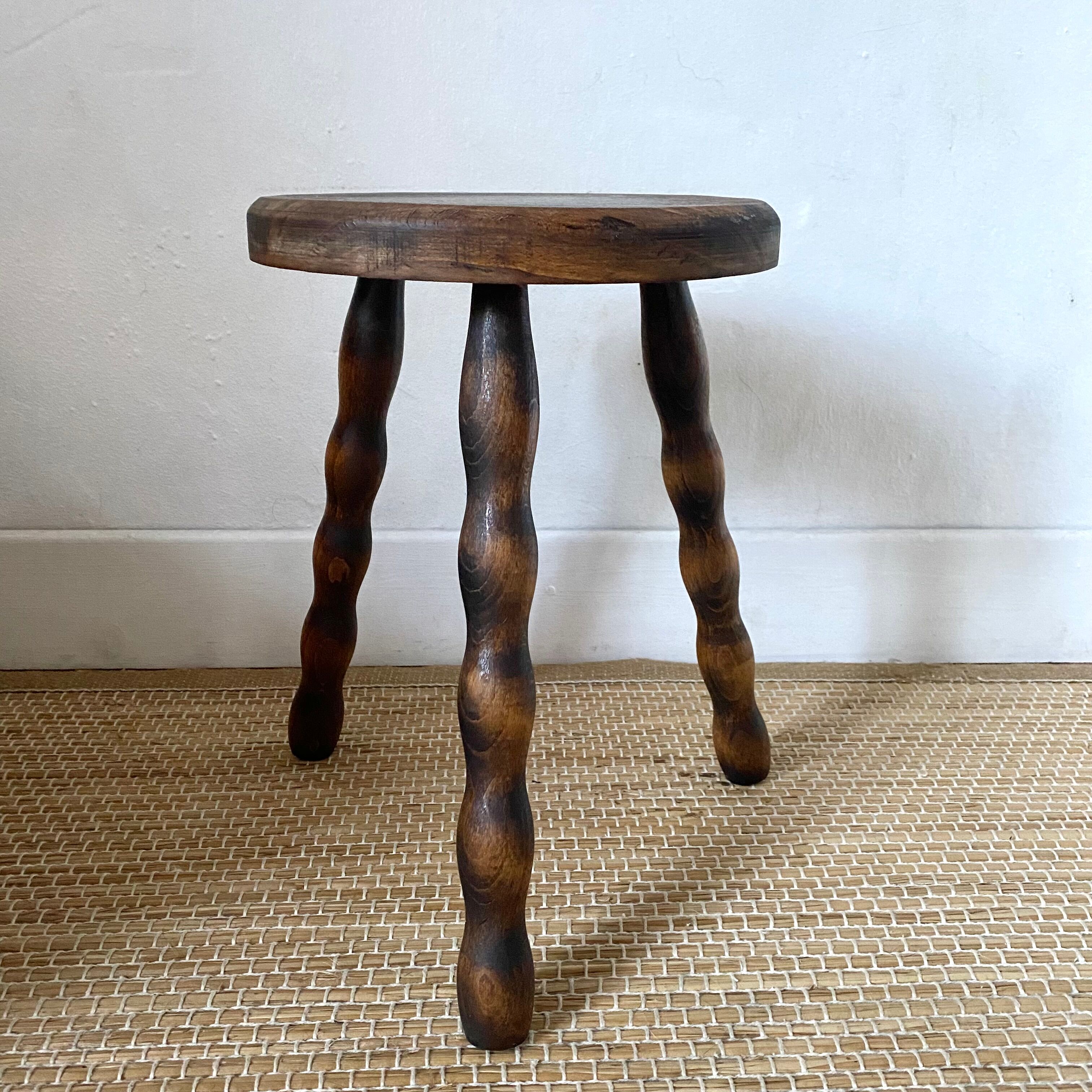 Vintage tripod stool