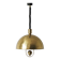 German Ceiling Lamp in Brass by Florian Schulz, 1970s