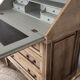 Pickled oak desk