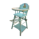 Chaise haute en bois pour bébé de 1950/1960 dans son jus