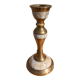 Brass and mother-of-pearl candle holder