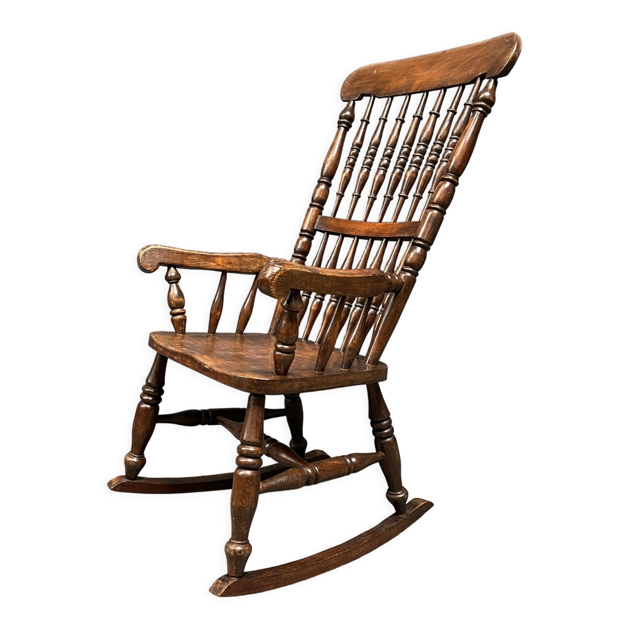 Antique Dutch rocking chair from the early 1900s