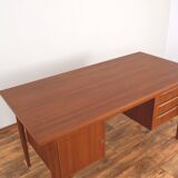 Mid-Century Danish Teak Desk by Gunnar Nielsen for Tibergaard, 1960s.