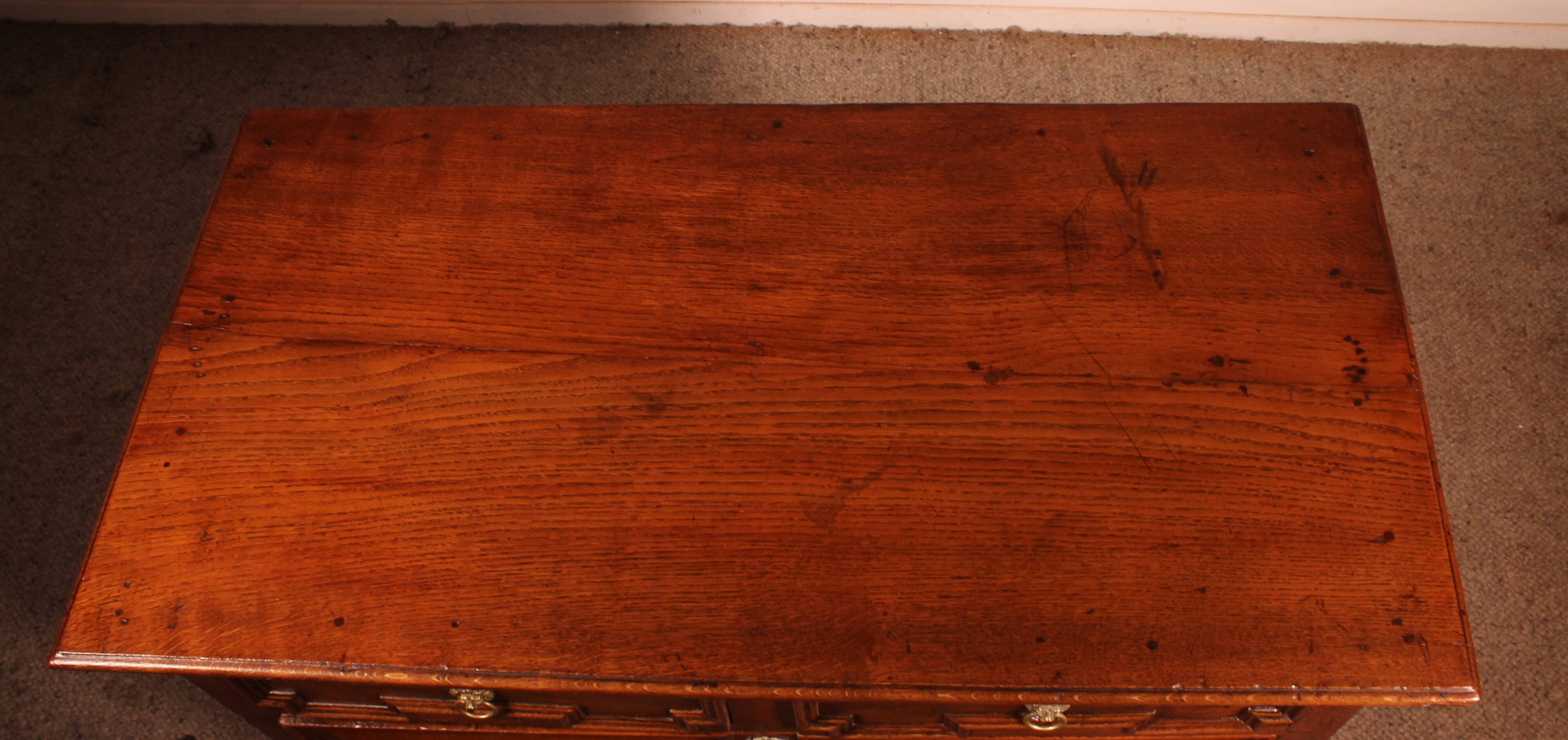 Jacobean Oak Commode 17th Century