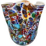 Murano glass vase multicolors
