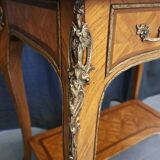 Louis XV style living room table in marquetry