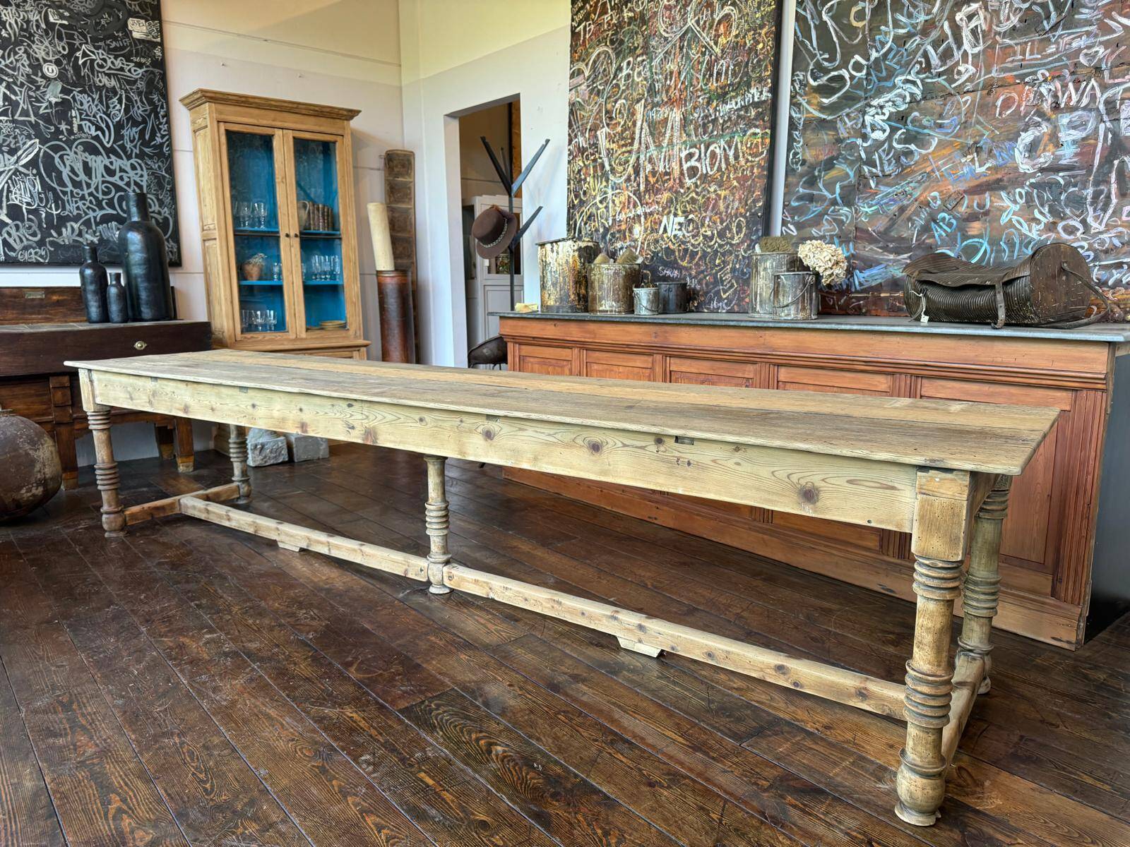 Grande table de couvent en chêne