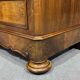 Napoleon III commode in walnut, fir and white marble from the 19th century.