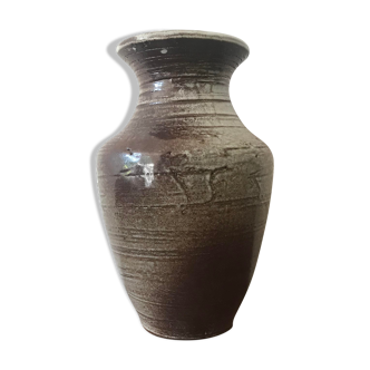 Enamelled terracotta vase Alsace