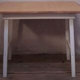 Table d’appoint 90,8x50,8cm pieds compas vintage