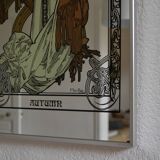 Large mirror "Autumn" after Mucha 82 / 35 cm