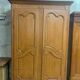 Old wardrobe, painted faux wood 19th century