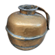Antique brass jar