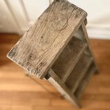 Escabeau pliant en bois ancien