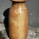 Vintage 1950s ceramic vase with floral decoration - signed Vallauris H 20 cm