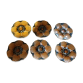 6 plates St-Jacques barbotine Sarrgeumines