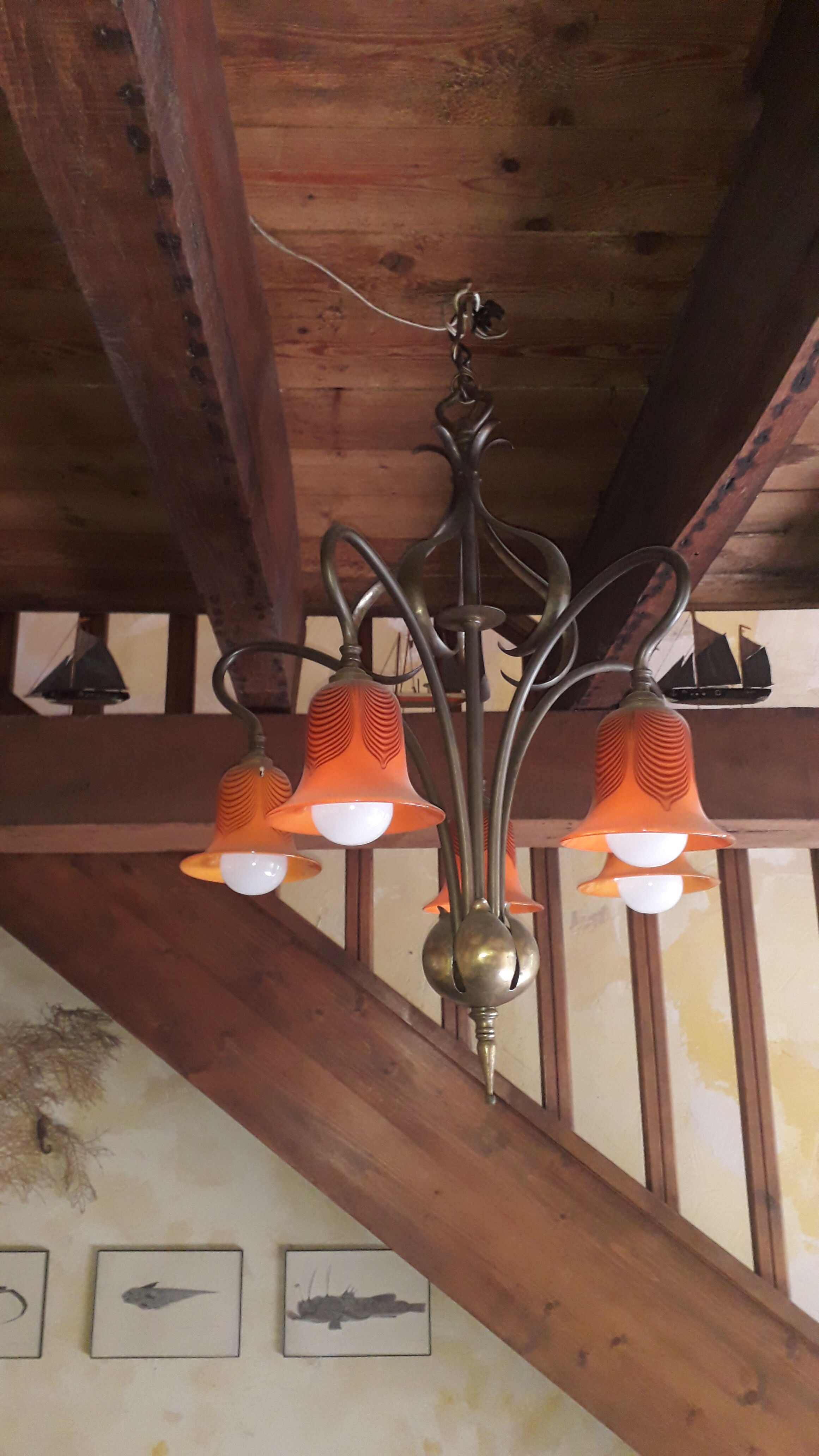 Art nouveau chandelier austria