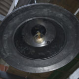 Pendant lamps in galvanized metal 1960