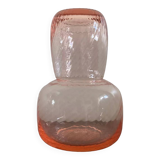 Pink Glass Night Carafe