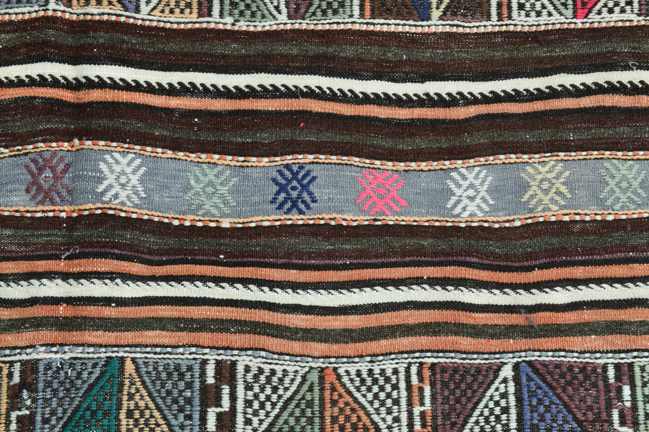 163x280Cm Fuchsia & Pink Persian Kilim Rug, 5x9 Soft Rug