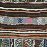 163x280Cm Fuchsia & Pink Persian Kilim Rug, 5x9 Soft Rug