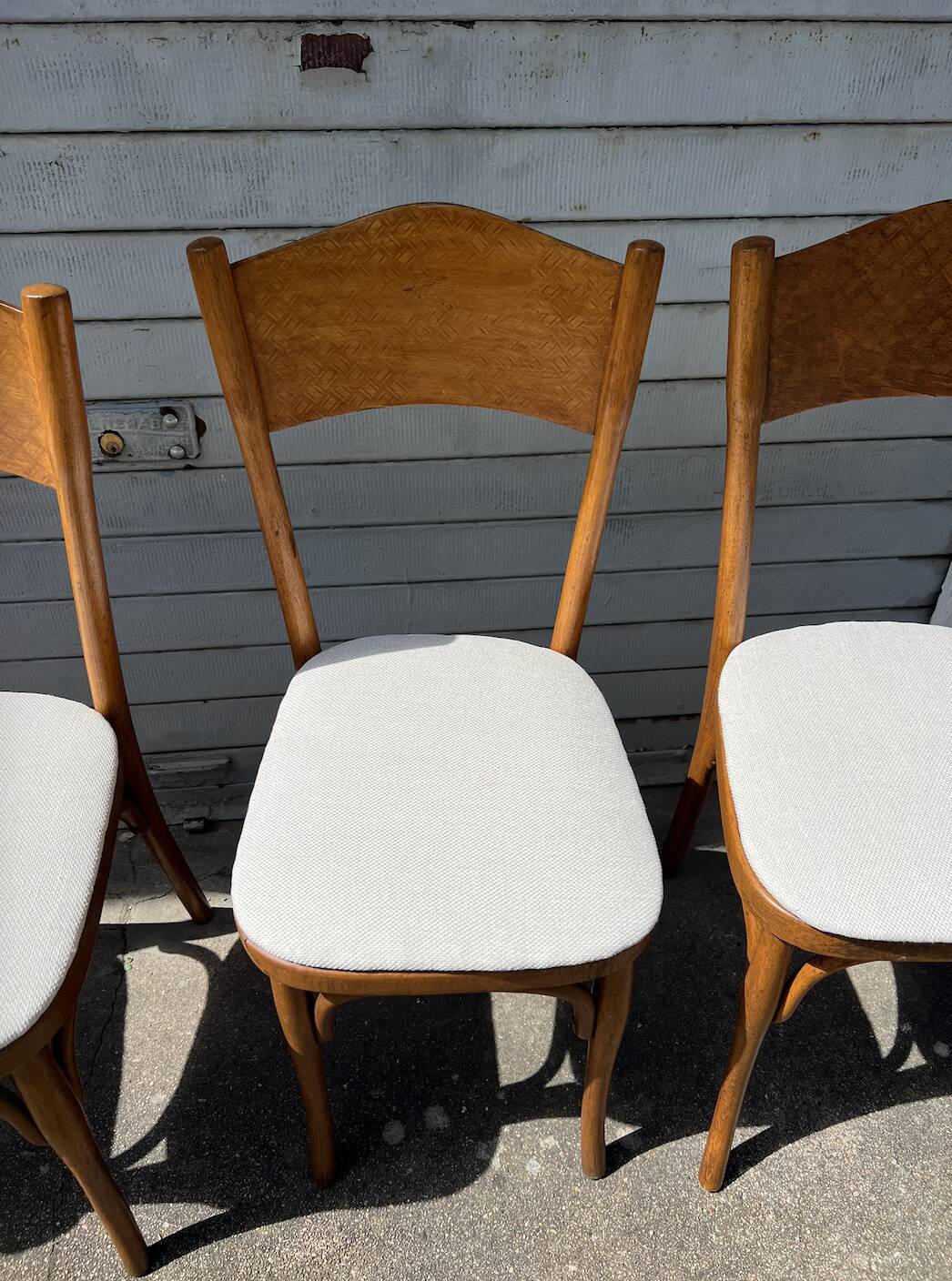 4 chaises bistrot vintage restaurées