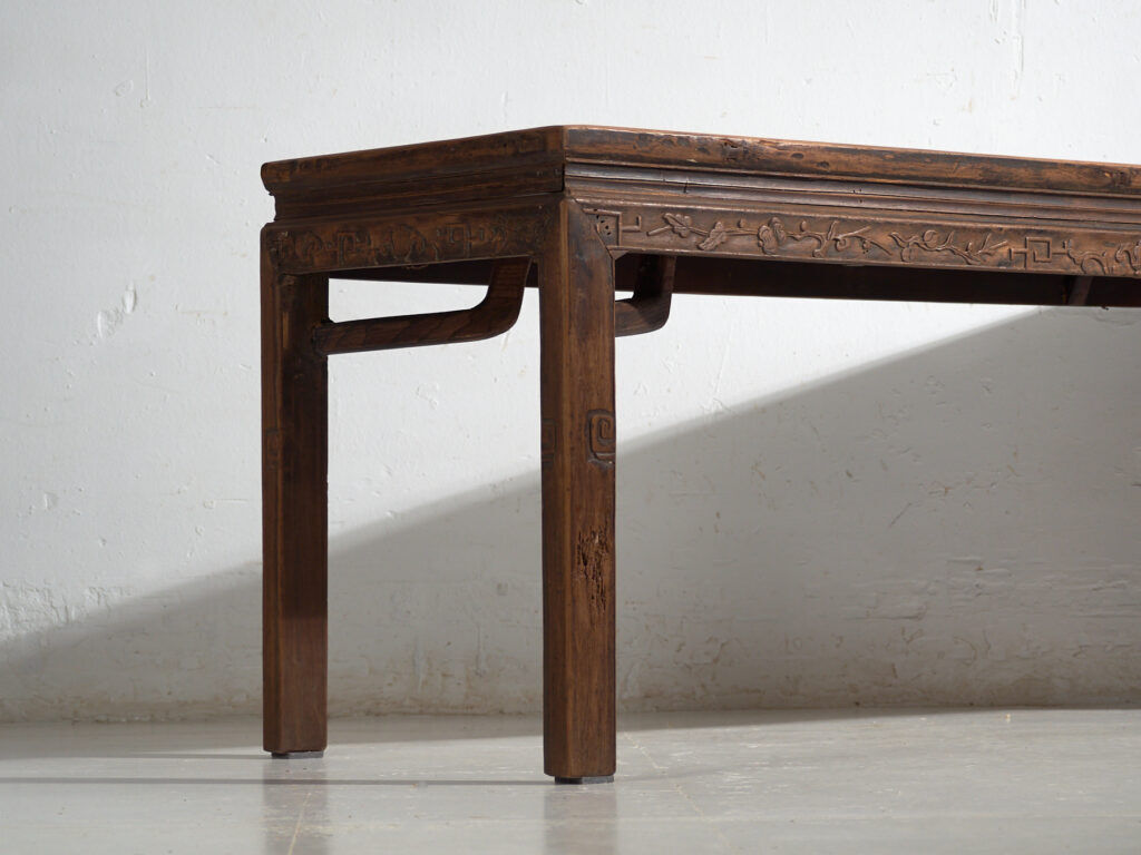 Antique pine bench table – China, circa 1900