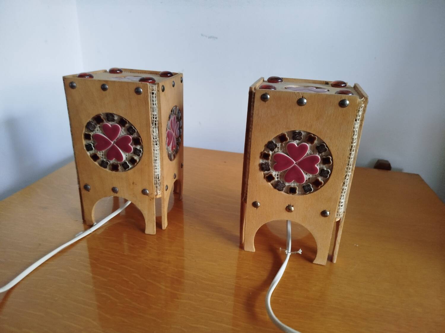 Pair of Otto Eelund Scandinavian lamps – Sweden, 1960s/70s