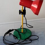 Color block table lamp