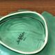 Vintage barbotine leaf faience dish empty pocket Sarreguemines