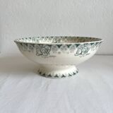 Poppies iron clay salad bowl, HB Choisy le Roi