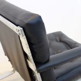 Fauteuil cuir noir
