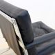 Chair black leather