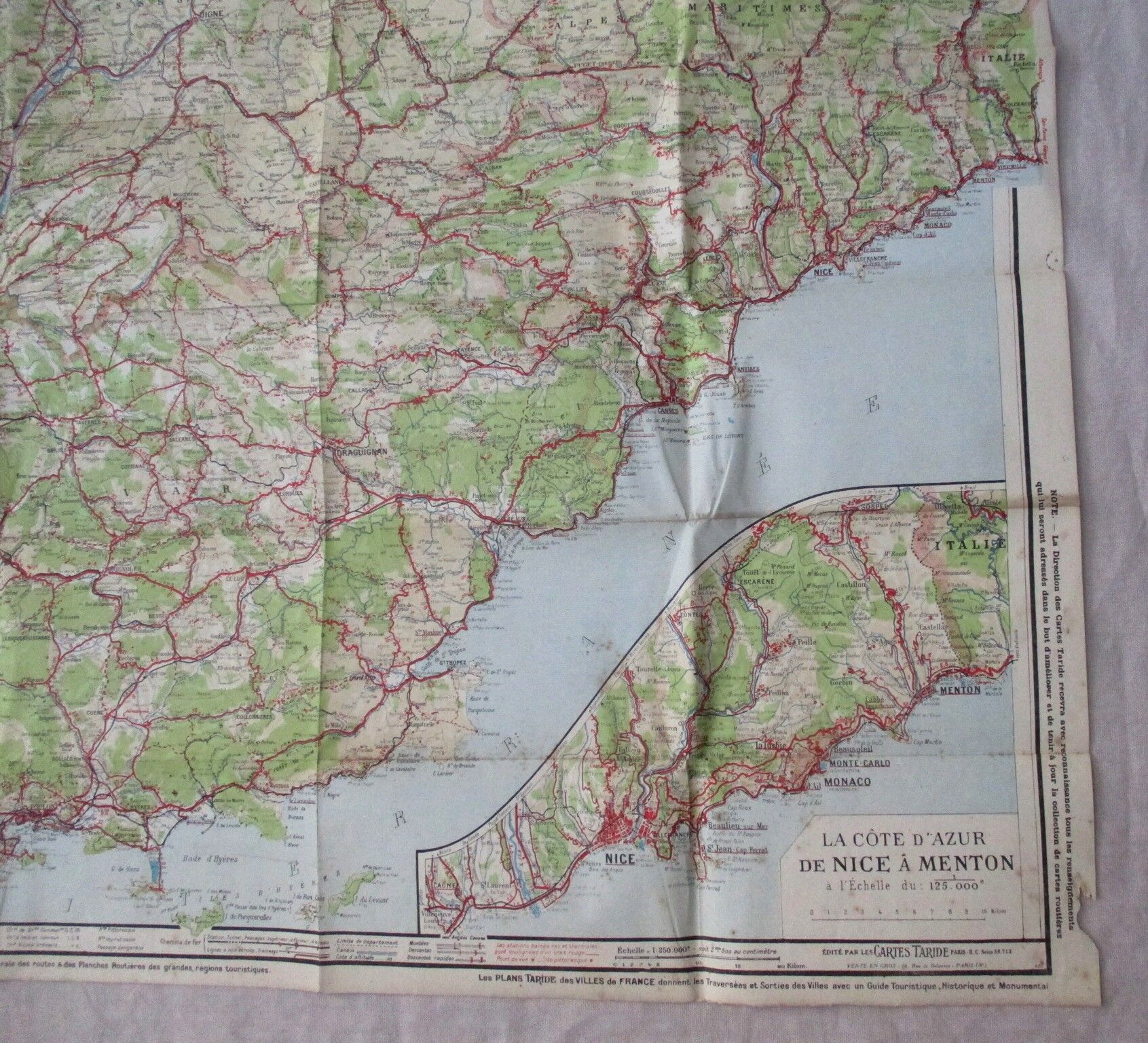 Carte Taride Provence Basses Alpes