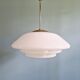 Bauhaus XXL suspension in white opaline, 1930s