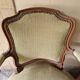 Pair of Louis XV style cabriolet armchairs in molded wood - 19th century