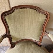Pair of Louis XV style cabriolet armchairs in molded wood - 19th century