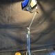 Large PIROUETT Art Deco metal chromo glass clouds lamp